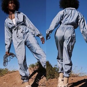 Free People / FP Movement | Golden Hour One-Piece Jumpsuit | S | Blue